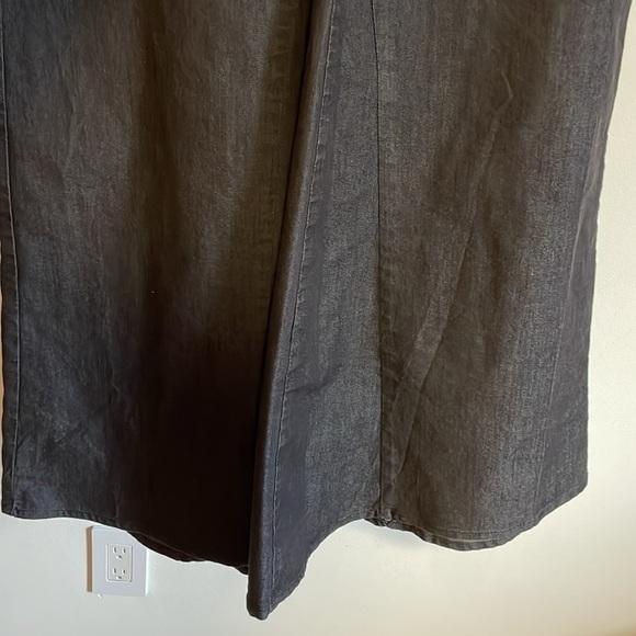 Y2K Tech Grunge Maxi Skirt 8 Black VTG Flare Appraisal Bell Rave 2000s Alt Edgy - Picture 8 of 12